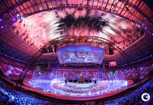 Грандиозная церемония открытия Универсиады состоялась в Казани