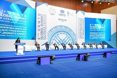 Президент ОГМВ-Евразия на Саммите ЮНВТО в Нур-Султане