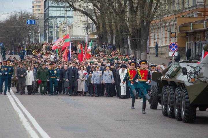 Remains of unknown soldier reburied in Tiraspol